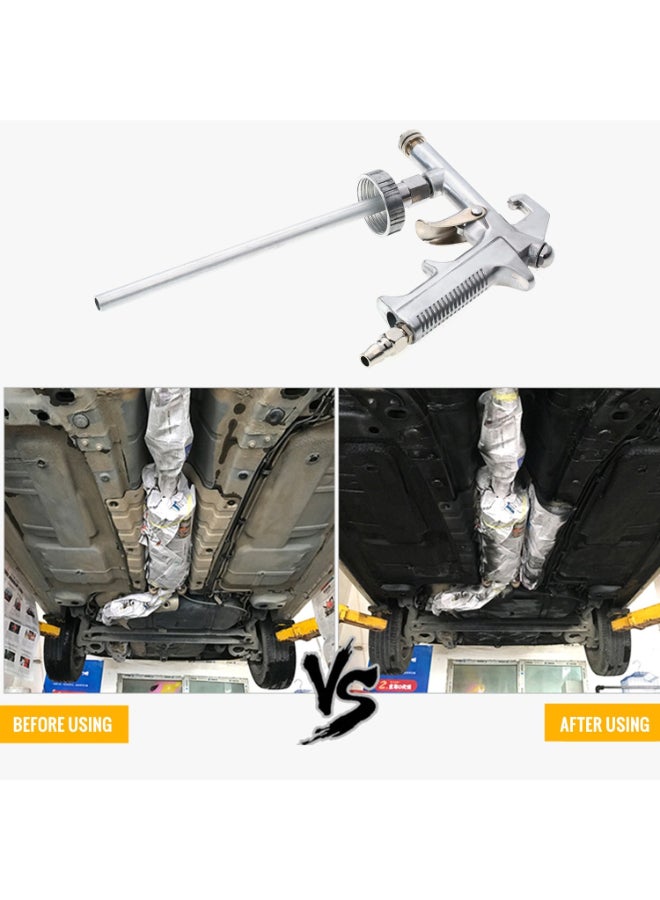 Aluminum Alloy Airbrush Paint Sand Spray Gun Silver 20centimeter  - Image 3