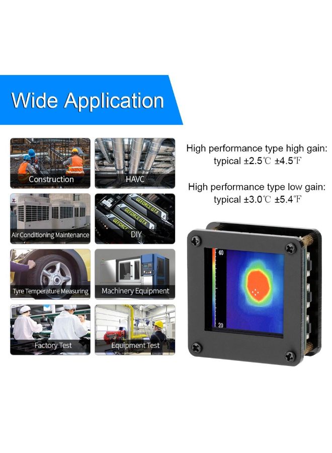 Infrared Thermal Imager Array Temperature Sensor Black 9cm