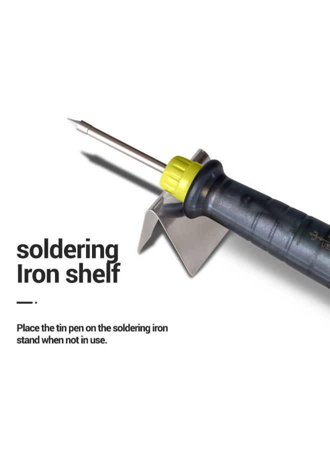 USB Electric Soldering Iron With Adjustable Temperature Black/Silver 19centimeter - Image 5