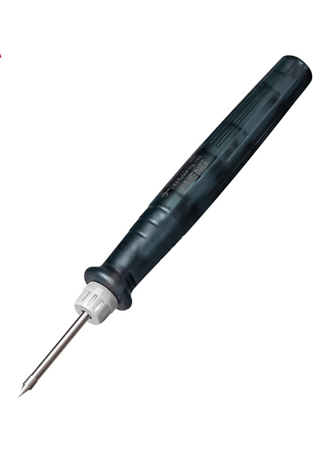 USB Electric Soldering Iron With Adjustable Temperature Black/Silver 19centimeter - Image 1