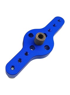 Generic Aluminum Alloy Woodworking Straight Hole Self Centering Drill Guide Blue 14 x 3 x 5cm  - Image 1