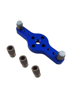 Generic Aluminum Alloy Woodworking Straight Hole Self Centering Drill Guide Blue 14 x 3 x 5cm  - Image 2
