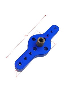 Generic Aluminum Alloy Woodworking Straight Hole Self Centering Drill Guide Blue 14 x 3 x 5cm  - Image 4