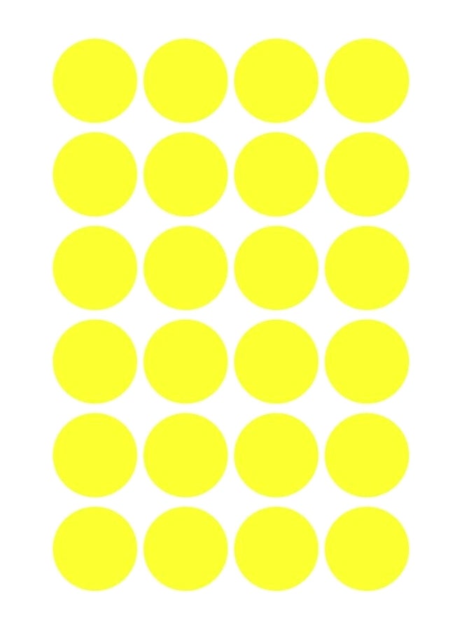 AVERY 96-Piece Colour Coding Dot Sticker Set Yellow - Image 2