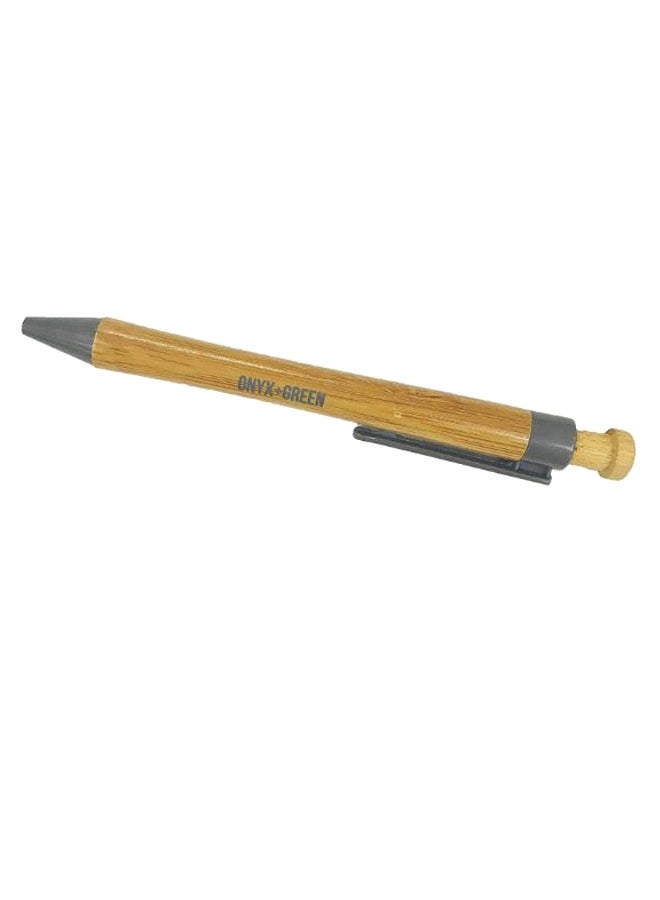 Onyx & Green - 2-Piece Bamboo Ball Point Pen Set Brown/Grey - Image 1