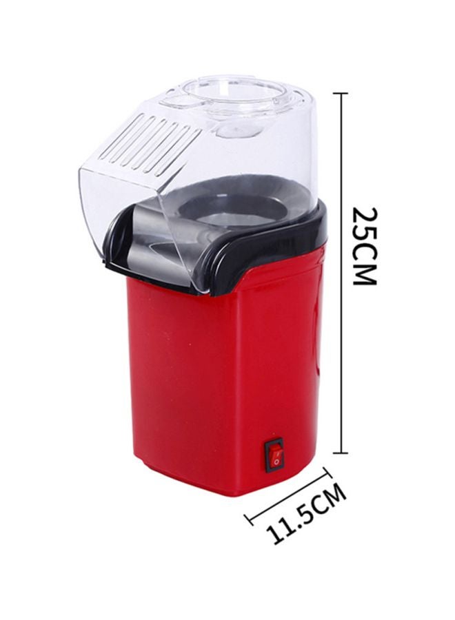 Small Hot Air Popcorn Popper Maker H31933US Red/Black/Clear  - Image 2