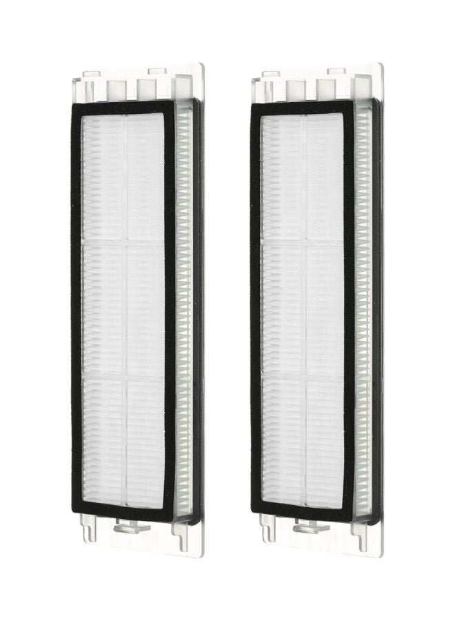 Generic 2-Piece Replacement HEPA Filters Accessories For Xiaomi Mi Robotic Vacuum Cleaner H22458 Clear/Black  - Image 1