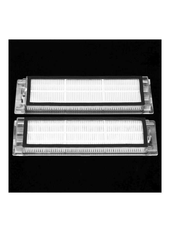 Generic 2-Piece Replacement HEPA Filters Accessories For Xiaomi Mi Robotic Vacuum Cleaner H22458 Clear/Black  - Image 2