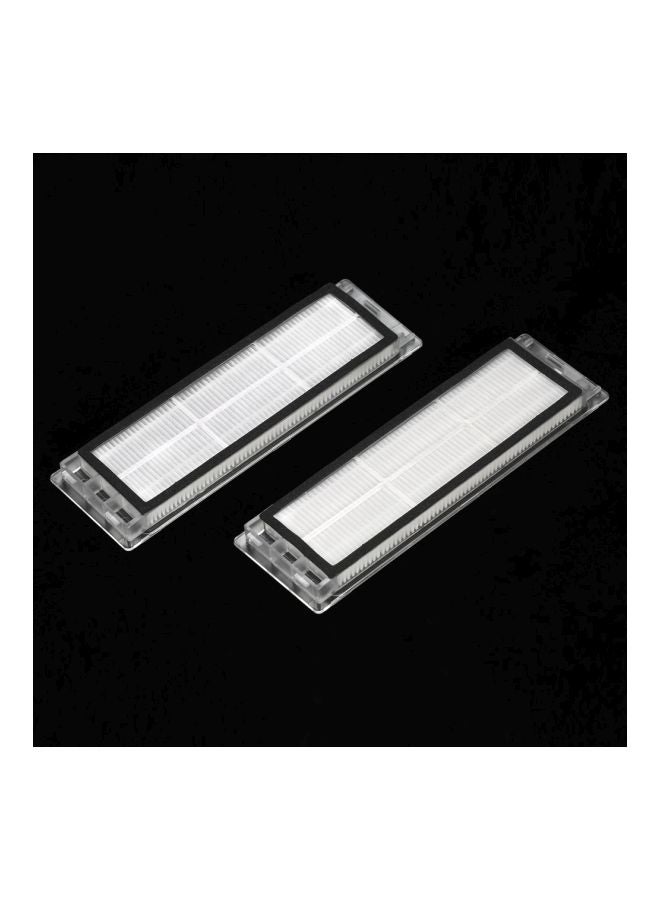 Generic 2-Piece Replacement HEPA Filters Accessories For Xiaomi Mi Robotic Vacuum Cleaner H22458 Clear/Black  - Image 4