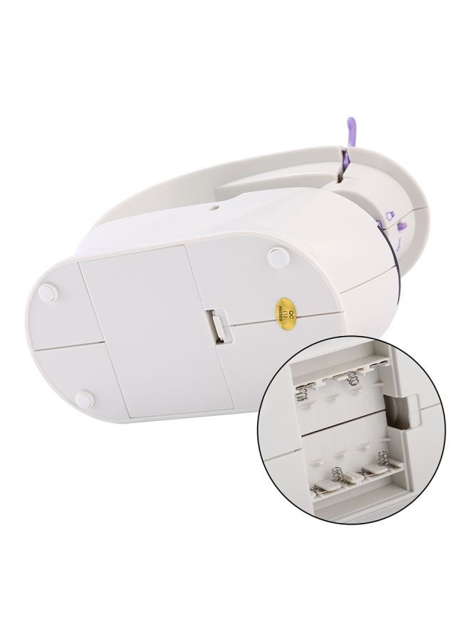 ماكينة خياطة صغيرة ومحمولة مزودة بسرعتين H32520-UK أبيض/أرجواني - Image 4