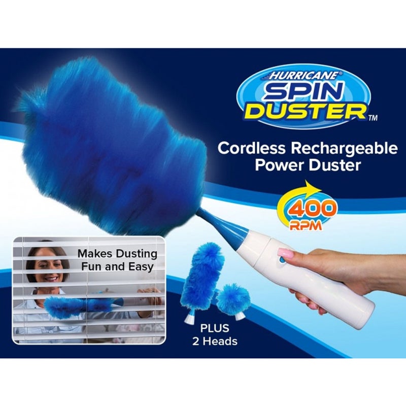 Cleaning Motorised Duster Blue/White - Image 4