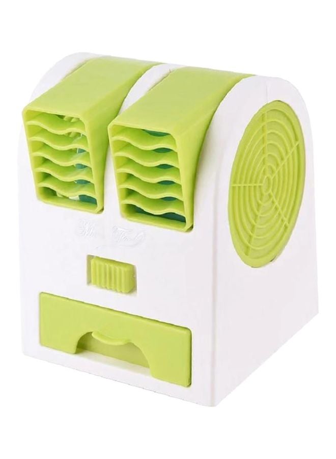 مروحة مكتبية بمنفذ USB أخضر/أبيض 13.6x11.6x10.9سم - Image 1