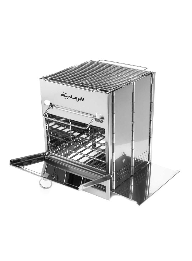 AL RIMAYA BBQ Grill Box Silver 23 x 29centimeter  - Image 1