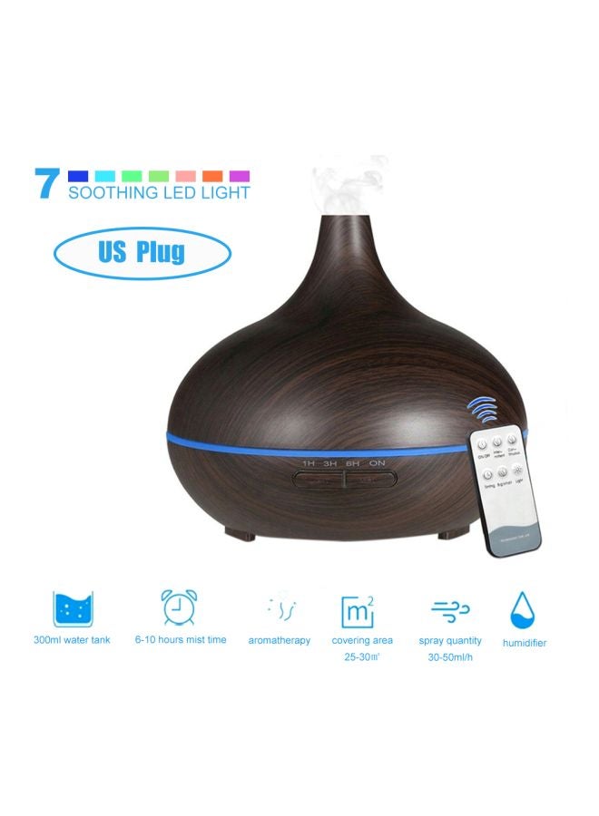 Portable Aromatherapy Mist Humidifier 11W H28889D-US Dark Brown - Image 2