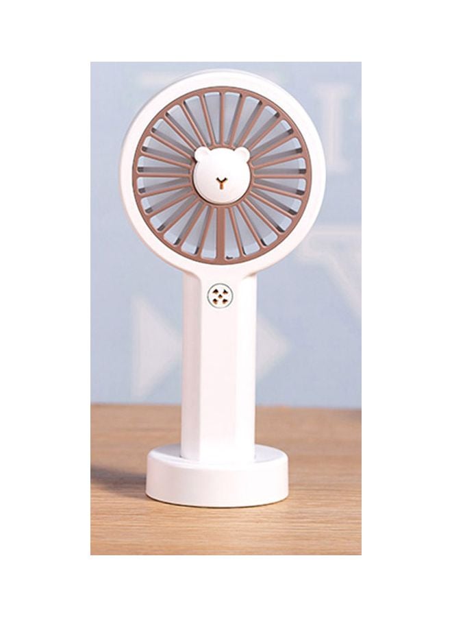 مروحة مكتب صغيرة محمولة باليد مزودة بمنفذ USB H32376W أبيض - Image 3
