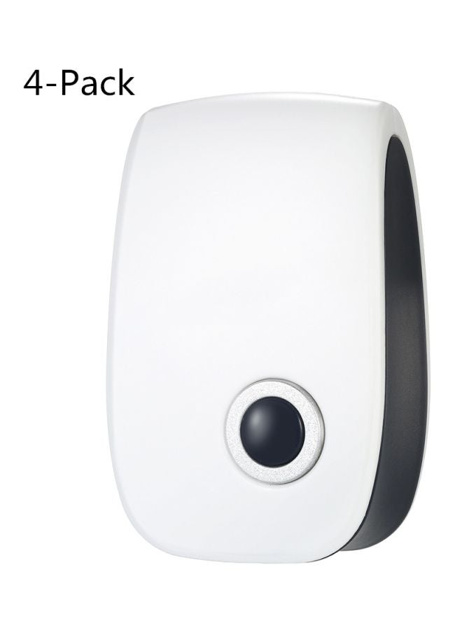 4-Piece Electronic Ultrasonic Pest Repeller 6W White - Image 4