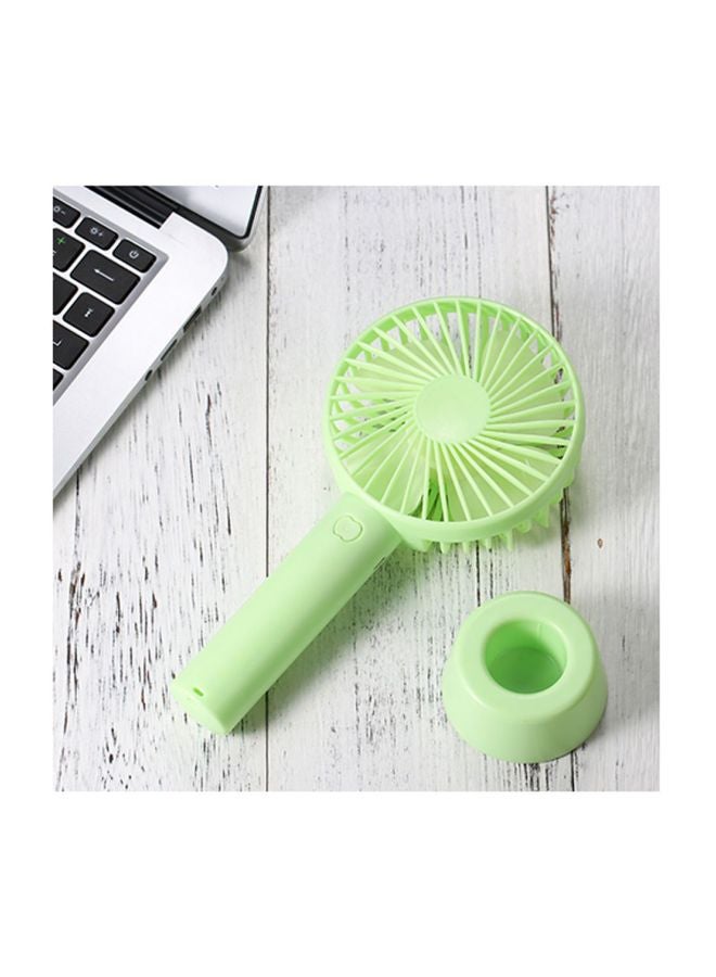 Portable USB Handheld Fan With Stand Cradle 5W H21793GR Green - Image 3