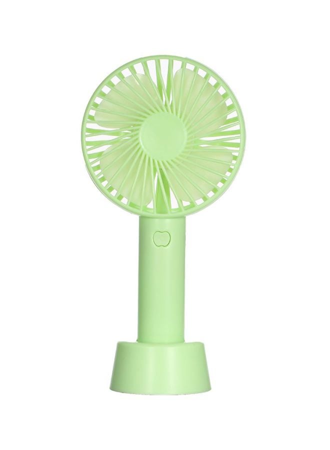 Portable USB Handheld Fan With Stand Cradle 5W H21793GR Green - Image 1