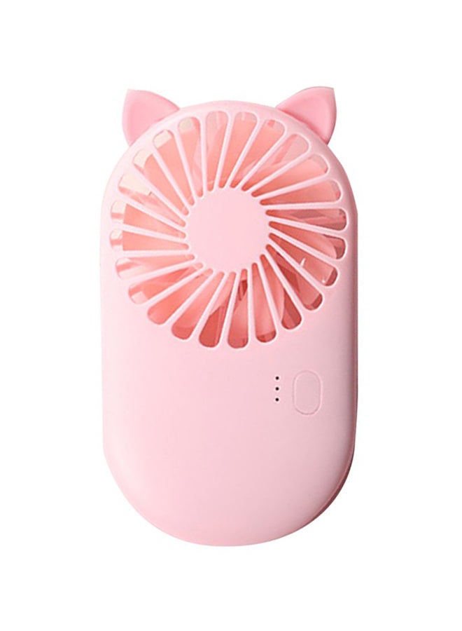 مروحة صغيرة قابلة للشحن بمنفذ USB H32408-P وردي - Image 1