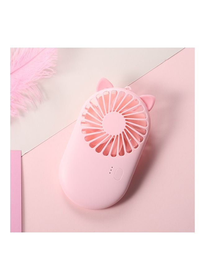 مروحة صغيرة قابلة للشحن بمنفذ USB H32408-P وردي - Image 4