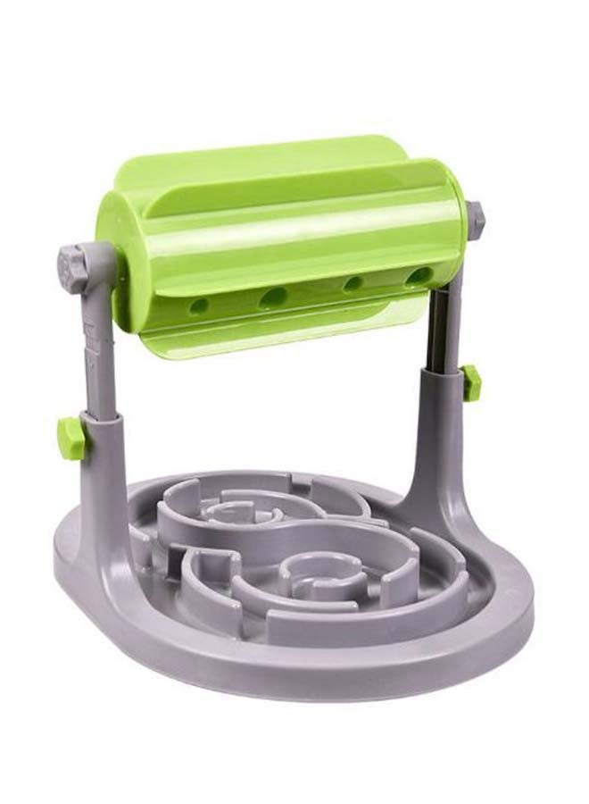 Anti Choke Interactive Slow Food Toy Green/Grey 25 x 32cm