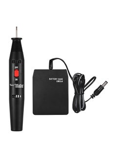 Portable Precision Electric Engraving Pen With Diamond tip And Charger Black 16 x 2.3cm
