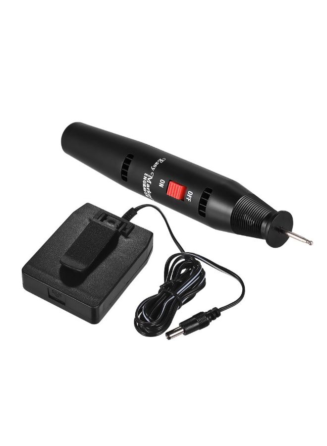 Generic - Portable Precision Electric Engraving Pen With Diamond tip And Charger Black 16 x 2.3cm - Image 1
