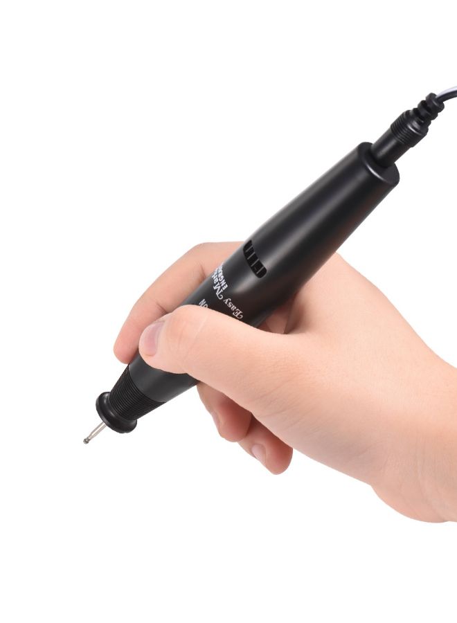 Generic - Portable Precision Electric Engraving Pen With Diamond tip And Charger Black 16 x 2.3cm - Image 1