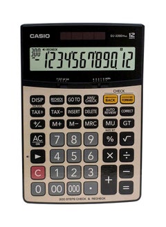 CASIO 12-Digit Basic Calculator Beige/Black/Clear  - Image 1