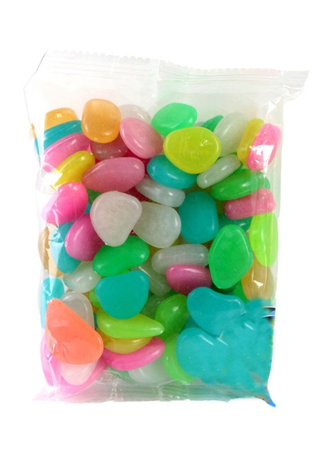 عبوة من 100 حجر حصى مضيئ متعدد الألوان - Image 1