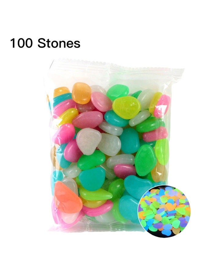 عبوة من 100 حجر حصى مضيئ متعدد الألوان - Image 2