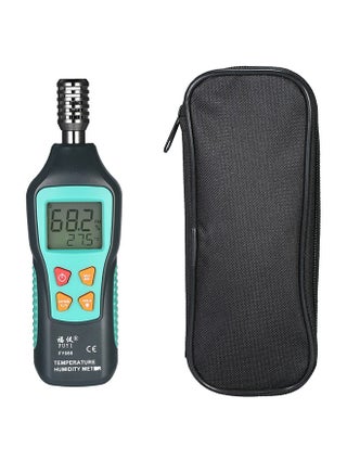 Digital Temperature And Humidity Meter Black/Green 22.5cm - v1593012713/N38692135A_1