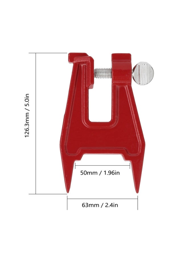 Iron Chainsaw Guide Bracket Red 5 x 2.4inch - Image 3