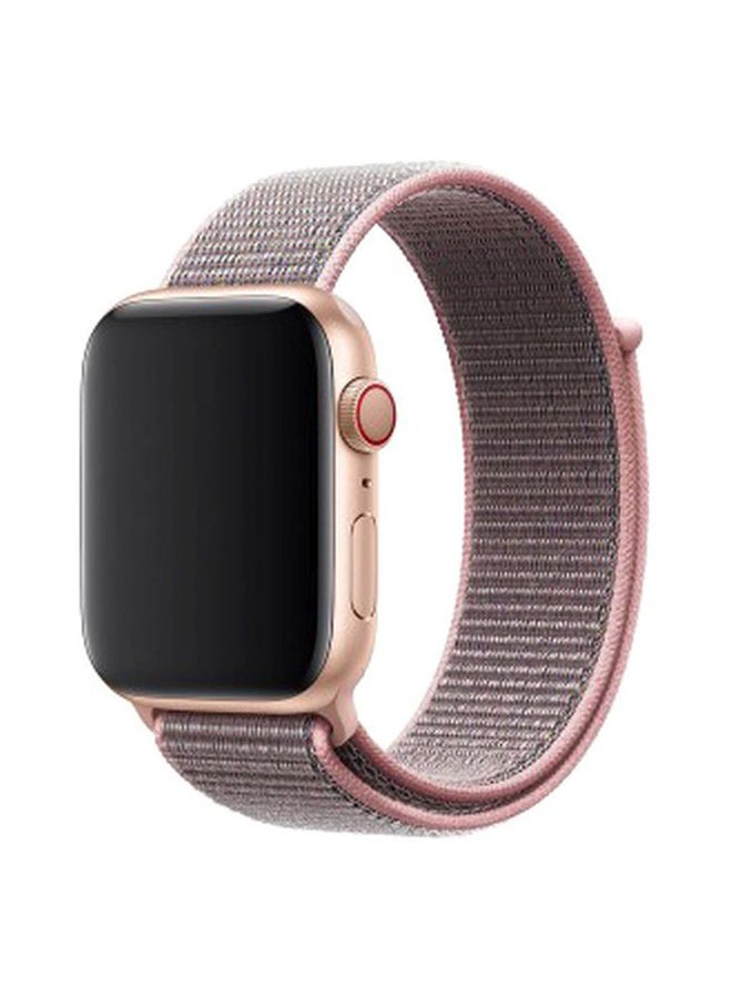 MARGOUN - Apple Watch 42mm/44mm/45mm Nylon Sport Loop Band Pink Sand - Image 1