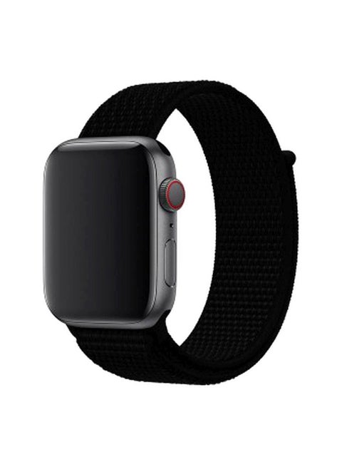 Apple Watch 42mm/44mm/45mm Nylon Sport Loop Band Black