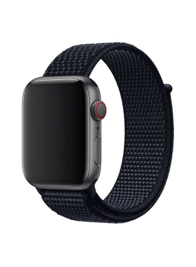 MARGOUN - Apple Watch 42mm/44mm/45mm Nylon Sport Loop Band Dark Blue - Image 1
