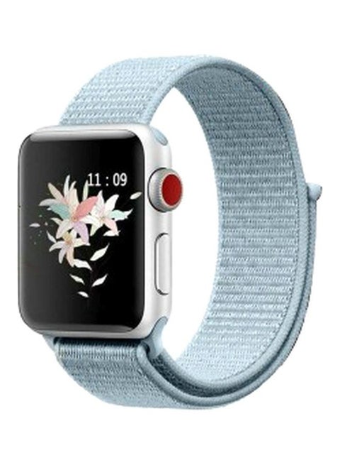 Apple Watch 42mm/44mm/45mm Nylon Sport Loop Band Light Blue