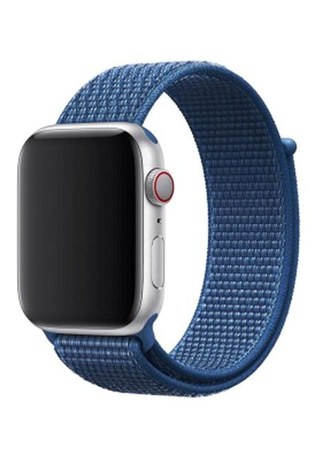 Apple Watch 42mm/44mm/45mm Nylon Sport Loop Band Ocean Blue