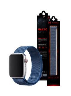 MARGOUN Apple Watch 42mm/44mm/45mm Nylon Sport Loop Band Ocean Blue  - Image 2