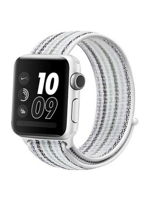 Apple Watch 42mm/44mm/45mm Nylon Sport Loop Band White/Black