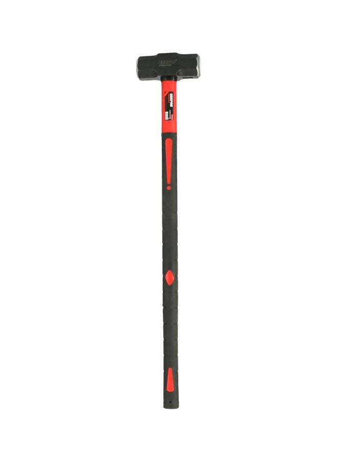 Geepas GT59123 Sledge Hammer | Fibre Handle | Carbon Steel Drop Forged Head | Long Handle | Ideal for Carpenters, Site Workers & DIYers Multicolour 65x8.1x7.4cm - v1593014162/N38902079A_1