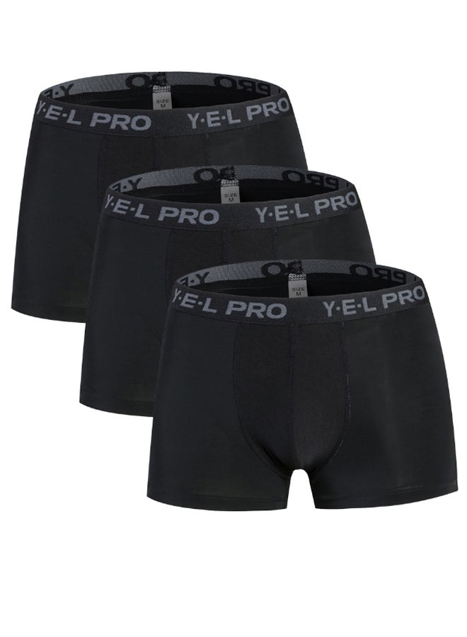 Generic 3-Piece Sports Breathable Boxer Set L 