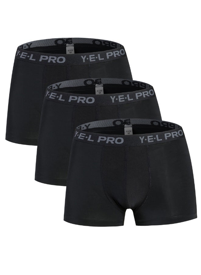 Generic 3-Piece Sports Breathable Boxer Set M 
