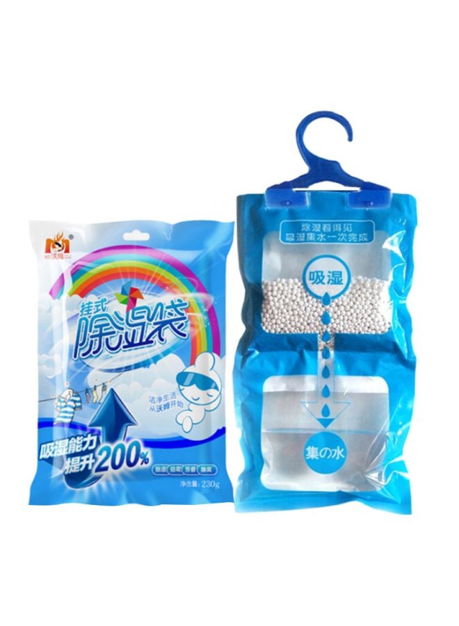Moisture-Proof Hanging Deodorizing And Dehumidifier Bag Blue/White 290x160mm - Image 1