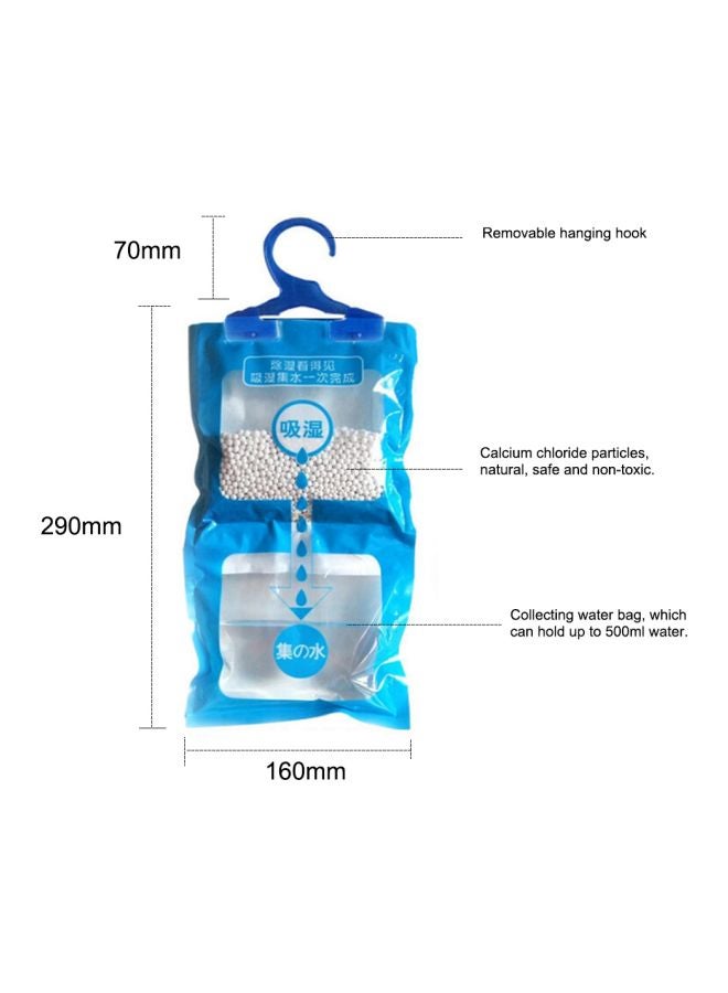 Moisture-Proof Hanging Deodorizing And Dehumidifier Bag Blue/White 290x160mm - Image 3