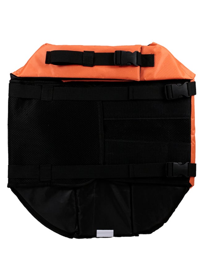 سترة نجاة عاكسة للحيوانات الأليفة للسلامة أثناء السباحة برتقالي/أسود XL - Image 2