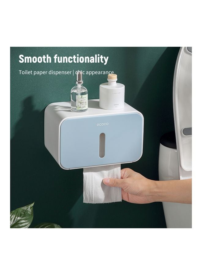 Wall Mounted Tissue Paper Dispensing Box Blue 21x13.5x13.5cm