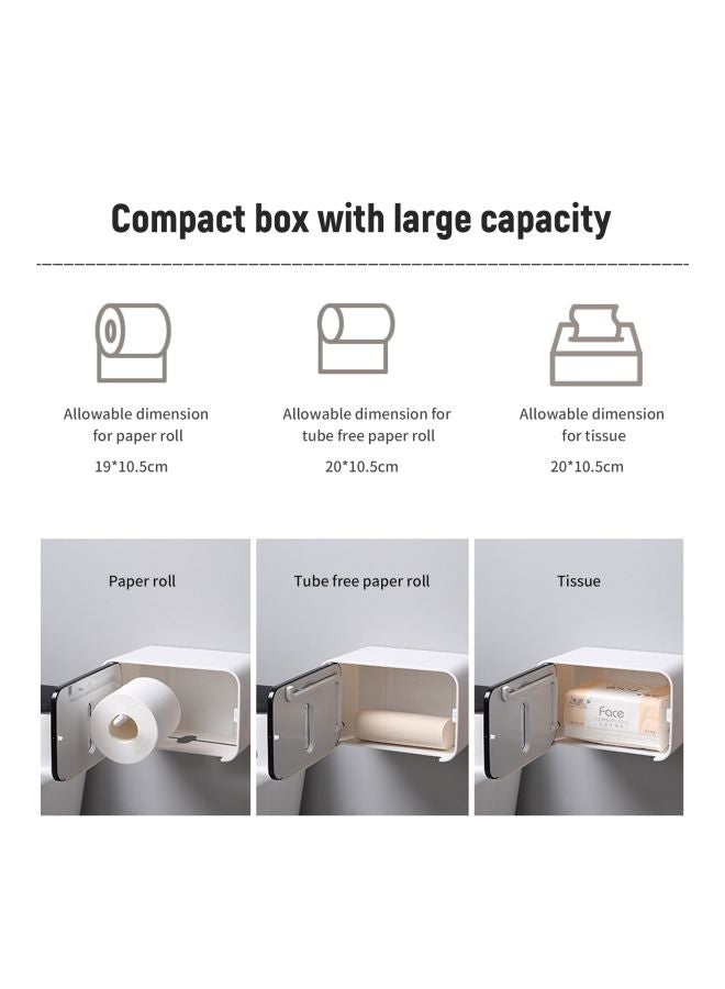 Wall Mounted Tissue Paper Dispensing Box Blue 21x13.5x13.5cm