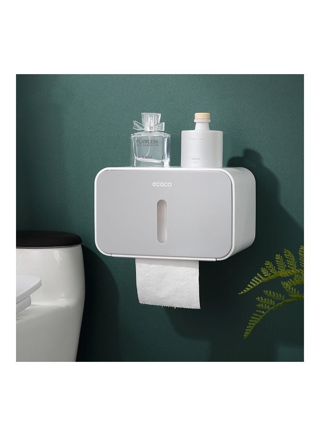 ecoco Wall Mounted Tissue Paper Dispensing Box Grey 21x13.5x13.5cm  - Image 5
