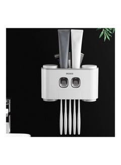 Wall-Mounted Toothbrush Holder White/Grey 25.4x8.2x15.6cm - v1593016742/N38793947A_6